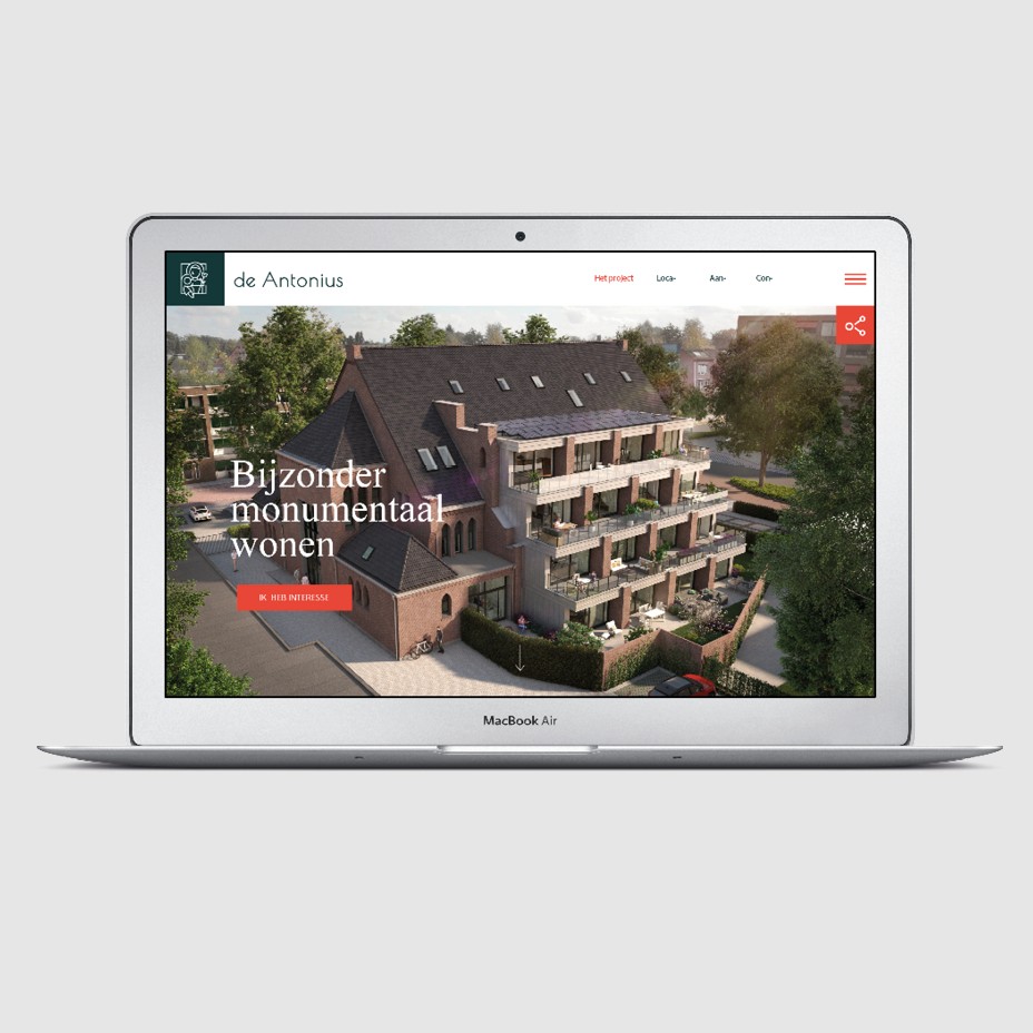 gebieds- en vastgoedpromotie, CRA Vastgoed - Projectwebsite